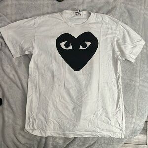 White xl COMME des GARCONS shirt